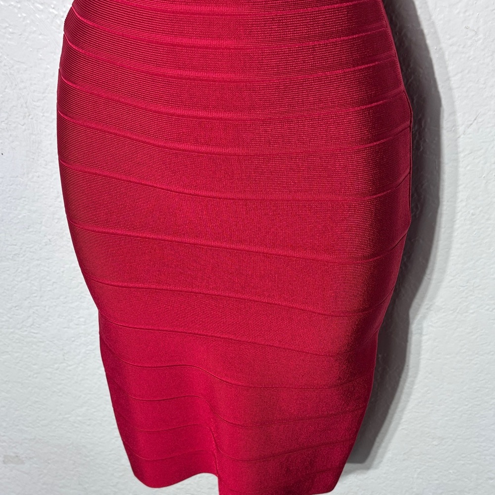 Herve leger women’s small Sydney bandage dress lipstick red - Picture 5 of 8